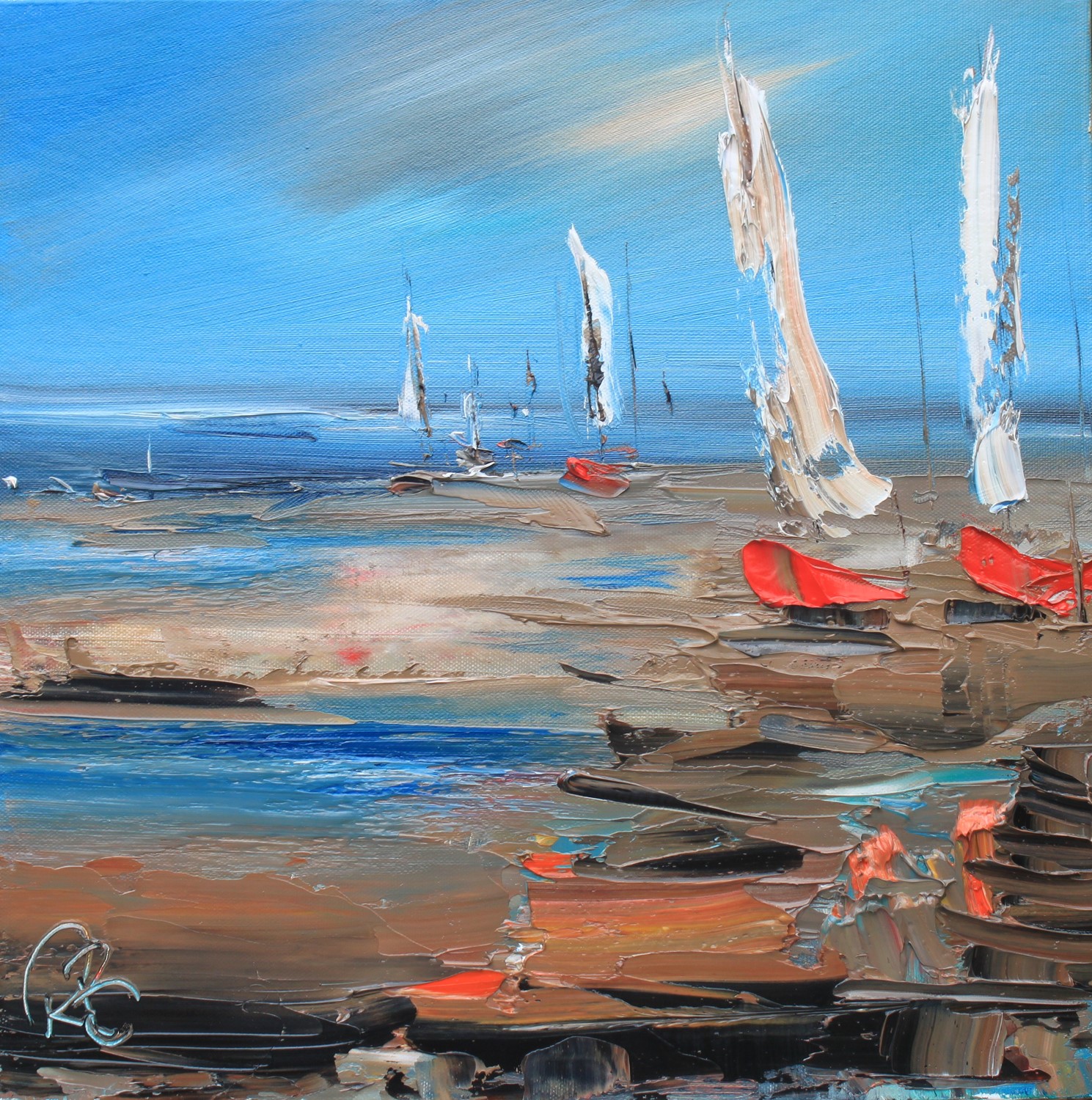'Sails Ashore' by artist Rosanne Barr